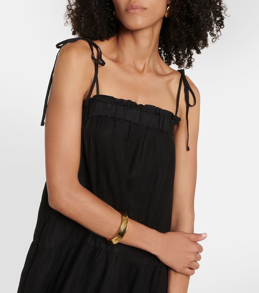 Charlie tiered linen maxi dress