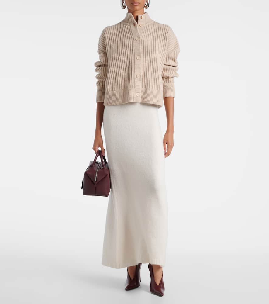 Afelio wool and cashmere cardigan
