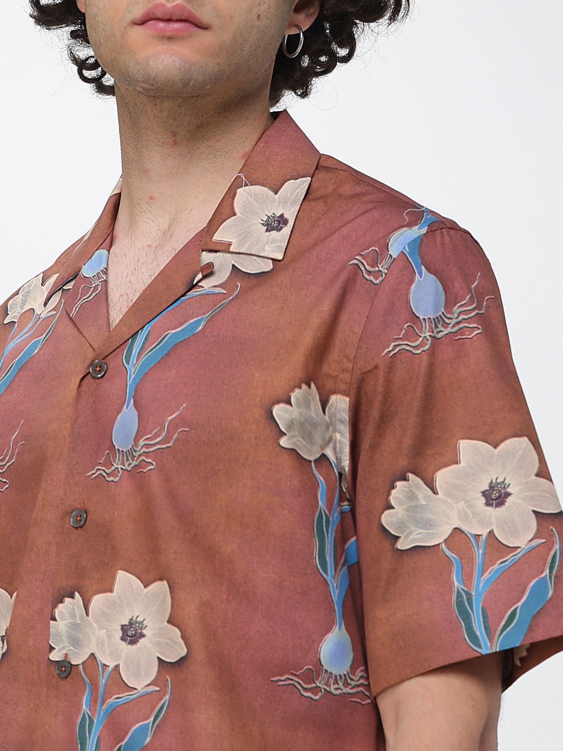 Shirt Men color Orange