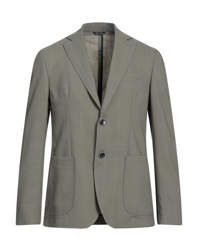 Man Blazer Military green Size 42 Cotton, Polyamide, Elastane