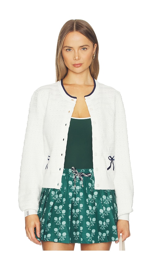 THE UPSIDE Jolie Isabeli Knit Cardigan in Cream. - S also in XS