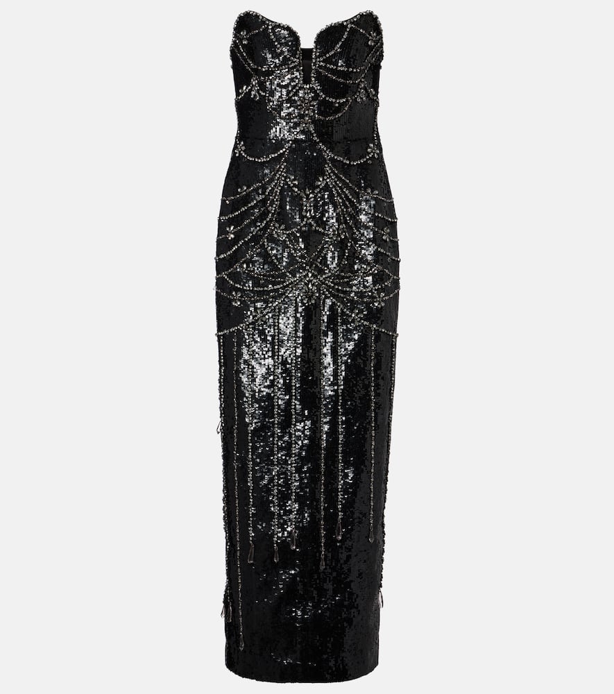 Chandelier embellished gown