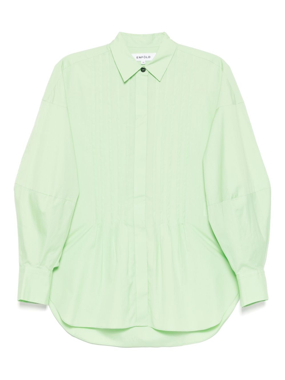 Enföld random-tuck shirt - Green