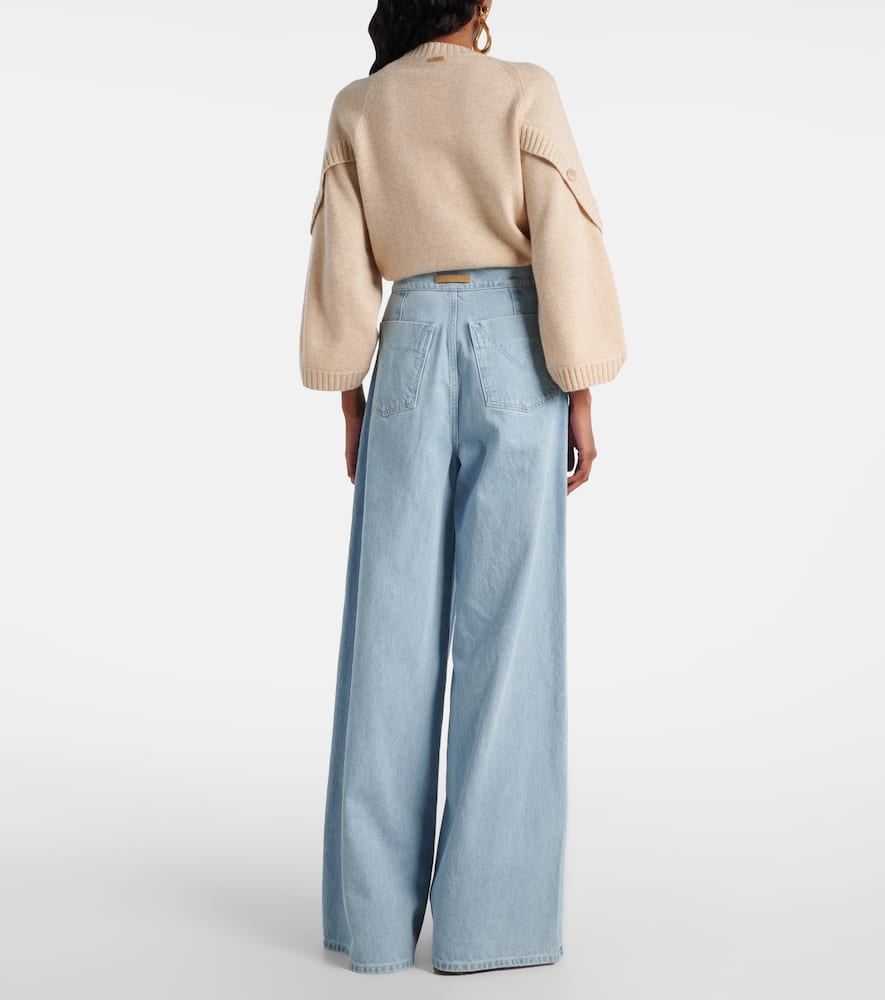Affari high-rise wide-leg jeans