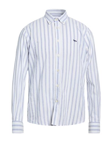 Man Shirt Blue Size L Cotton, Linen