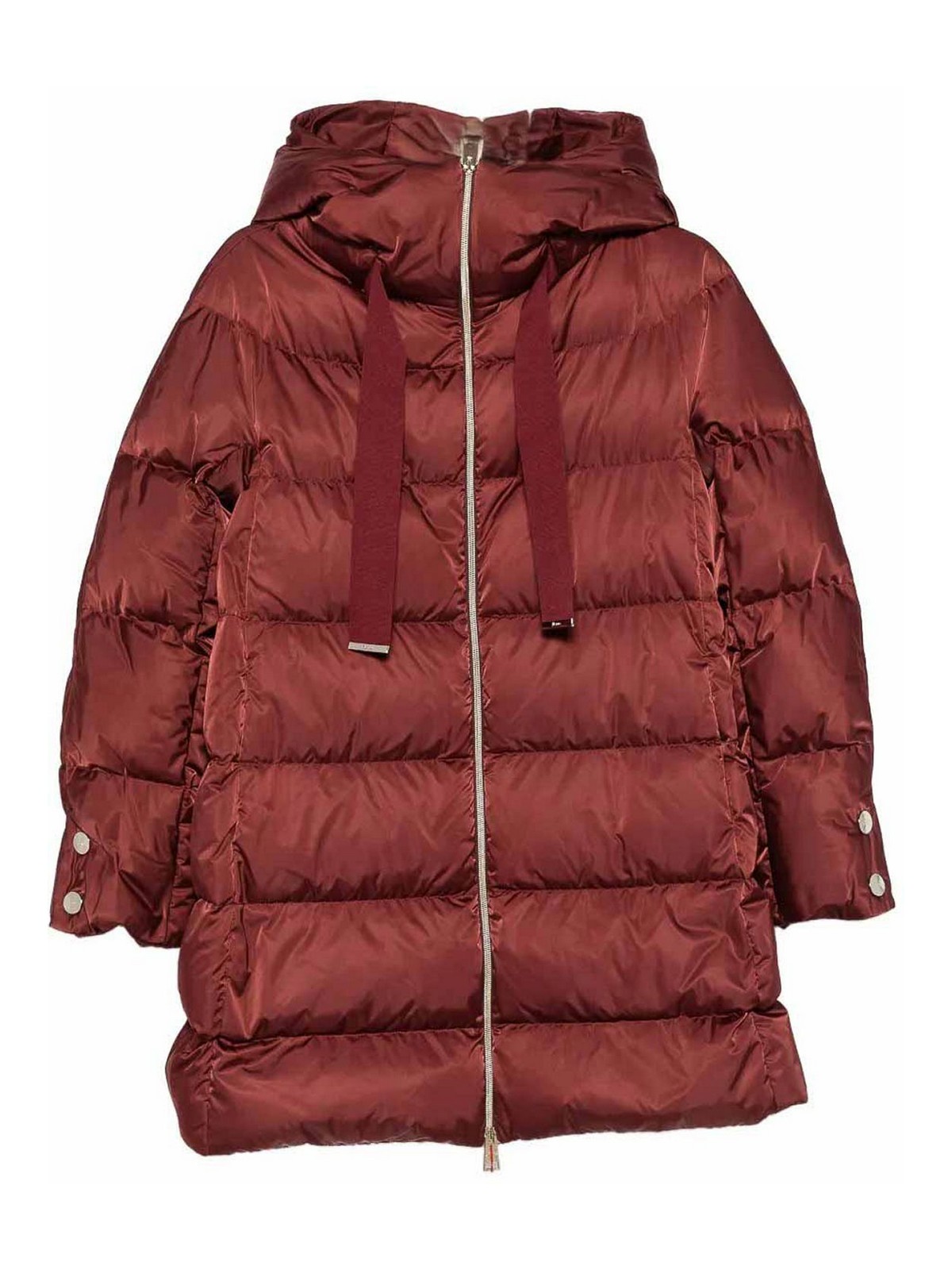 Padded long coat