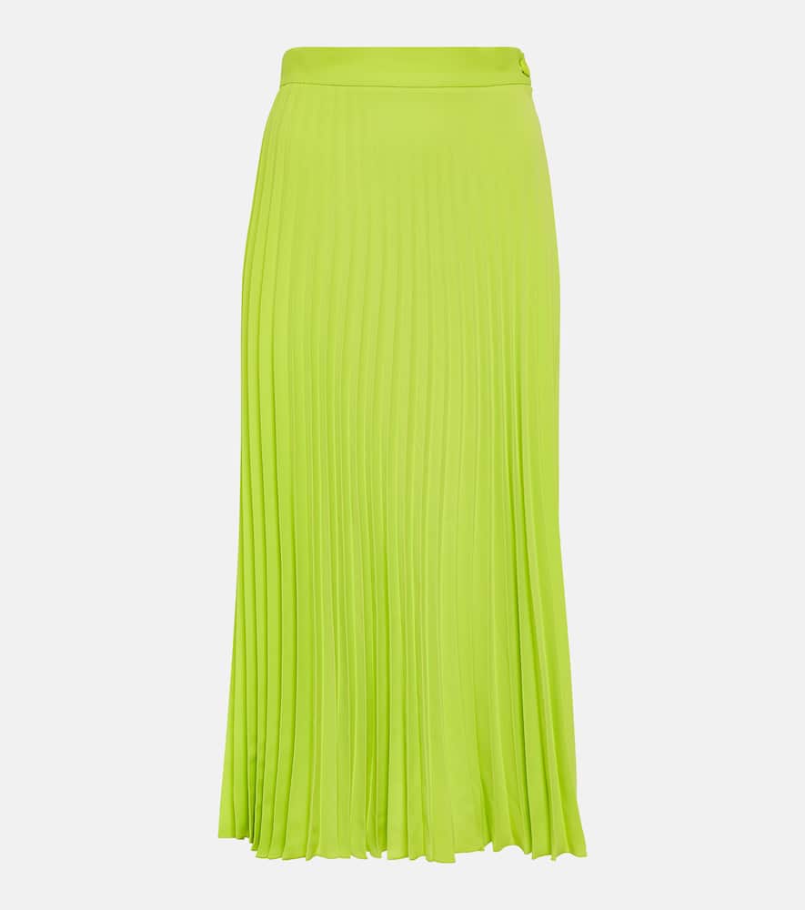 Pleated midi skirt