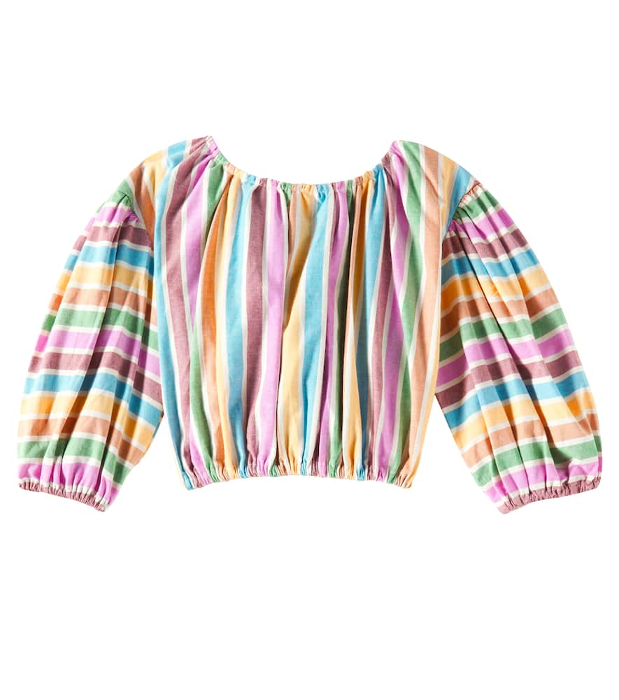 Fábula Striped cotton blouse