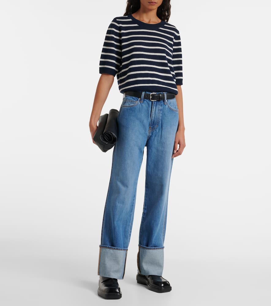 Veronica Beard Shana striped cashmere sweater