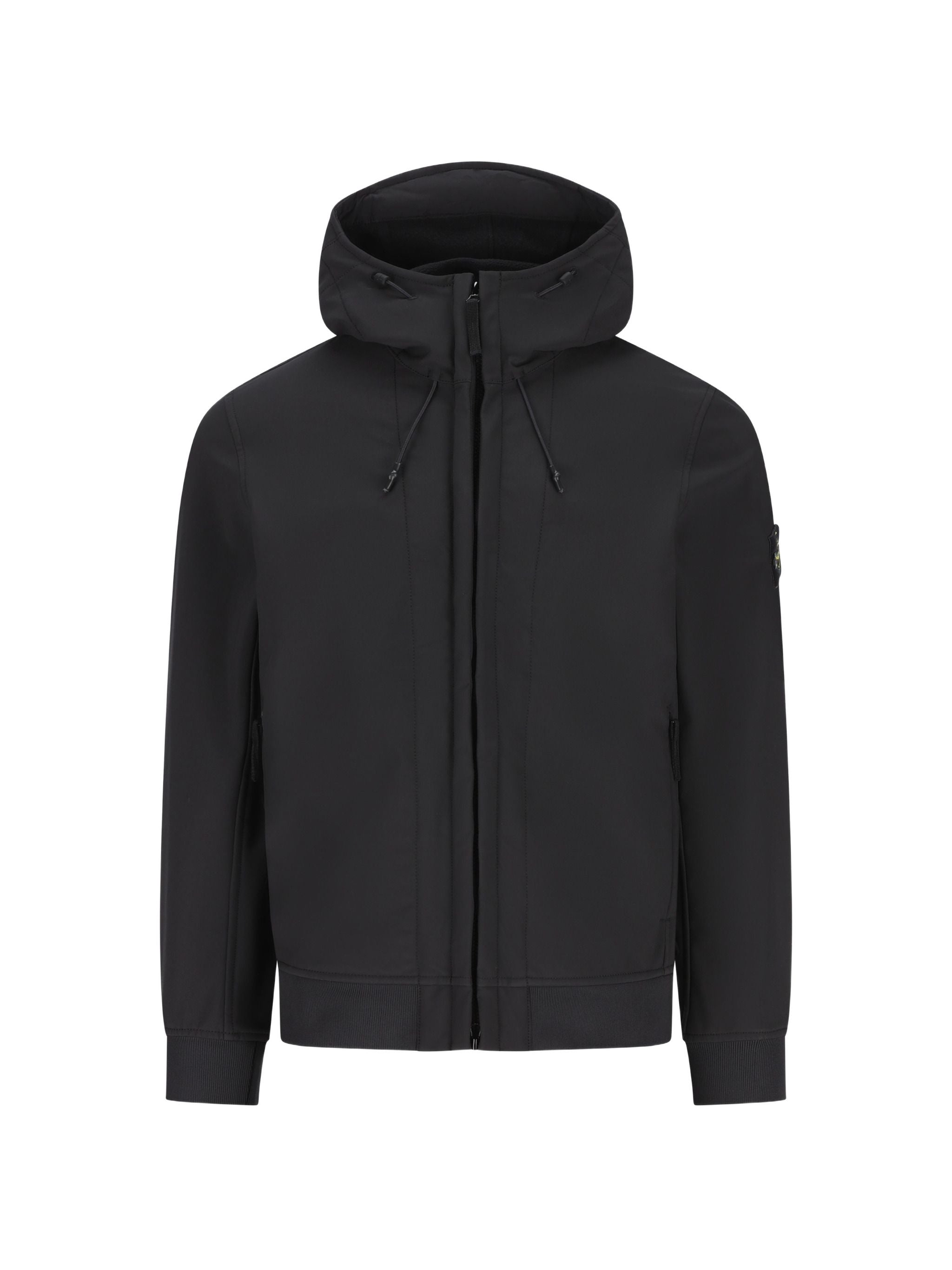 Logo-Patch Hooded Jacket