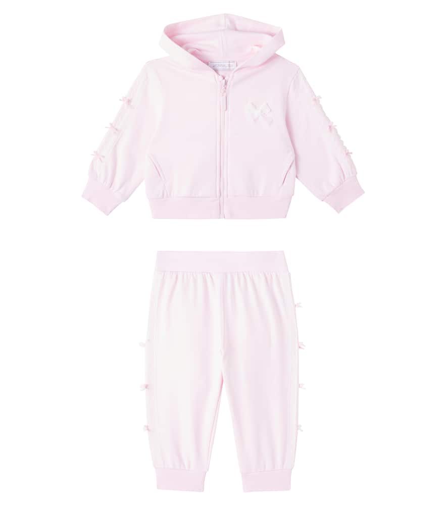 Baby jersey sweatshirt and sweatpants set