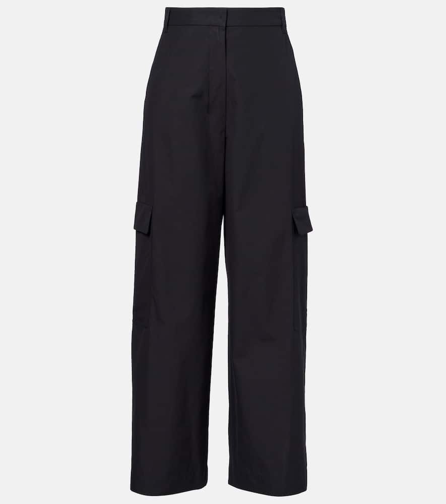 Gloria high-rise cotton cargo pants