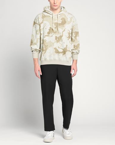 Man Sweatshirt Sand Size S Cotton