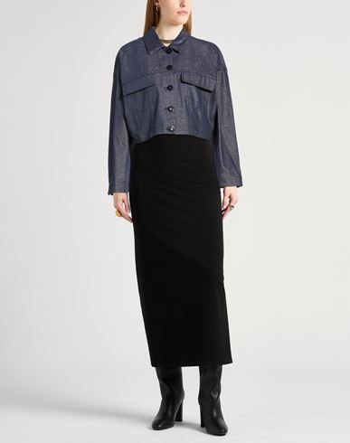 Woman Denim outerwear Blue Size 10 Cotton, Viscose, Metal fiber, Polyamide, Polyester