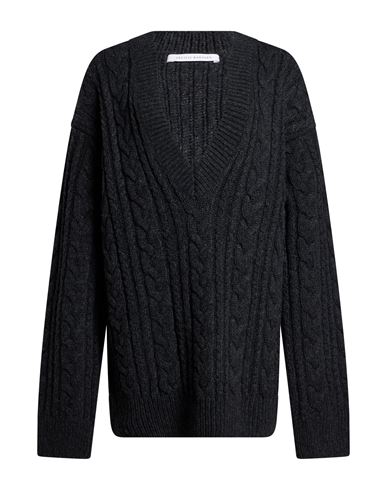Woman Sweater Charcoal Size M Merino Wool