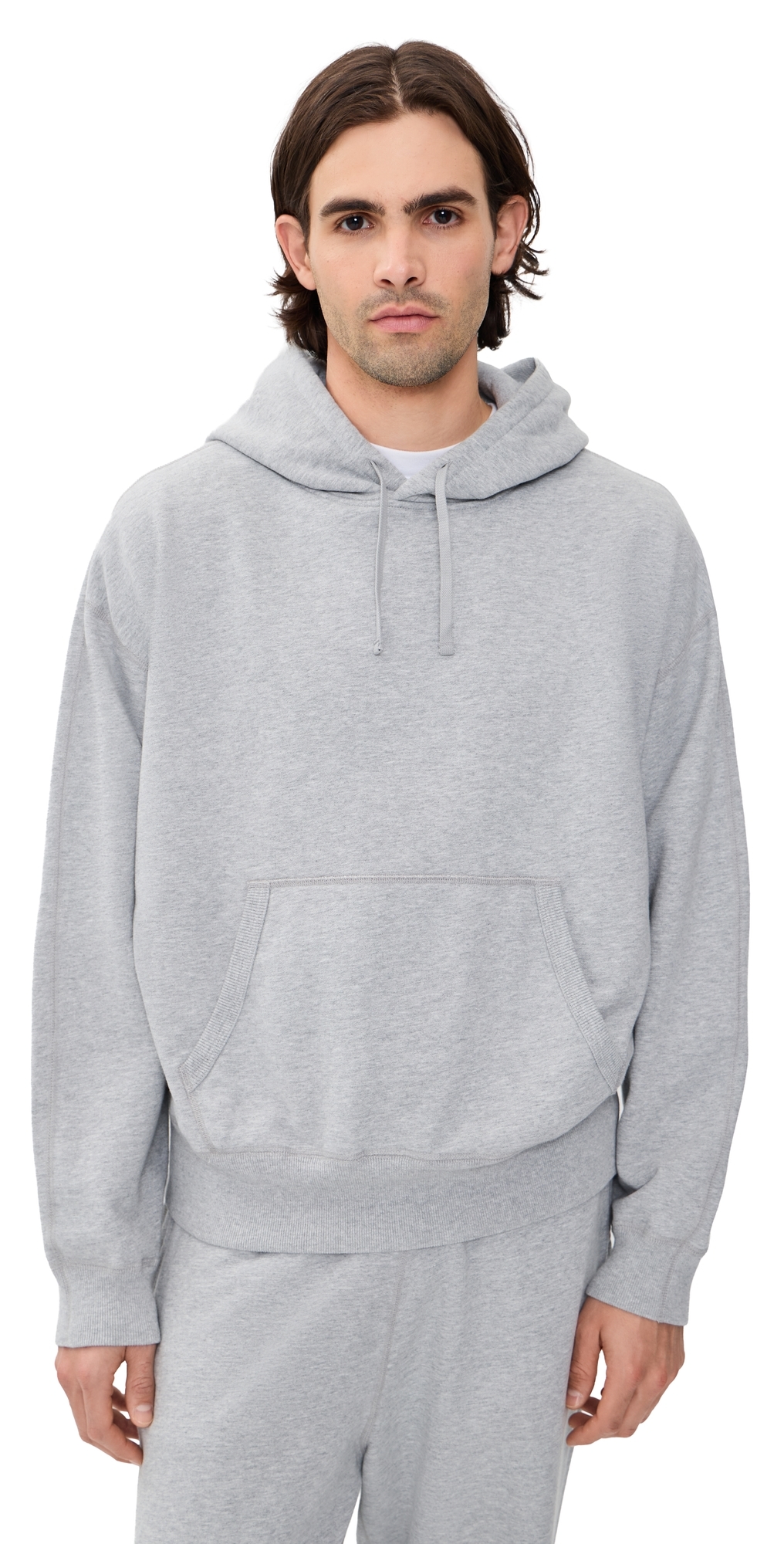 Midweight Terry Relaxed Hoodie Hgrey