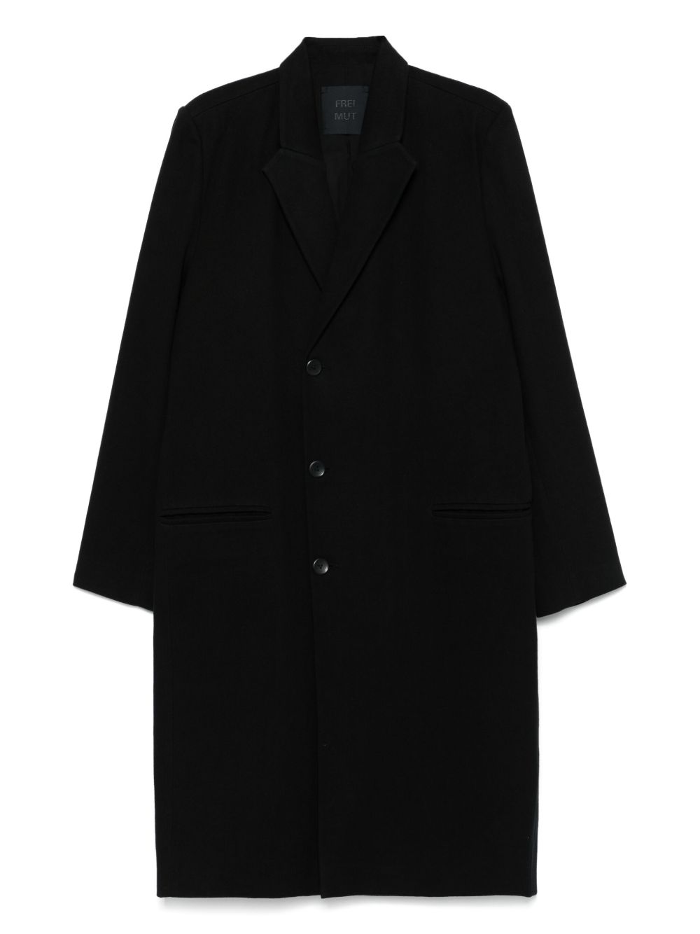 Frei-Mut single-breasted coat - Black