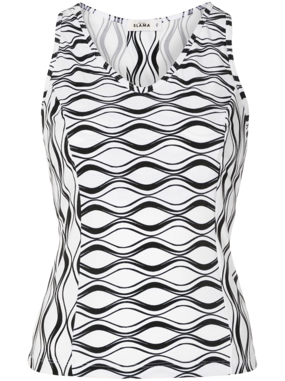 Graphic-print tank top - White