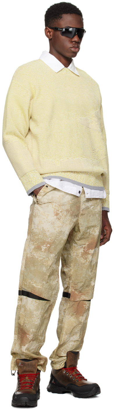 Stone Island Beige Printed Trousers