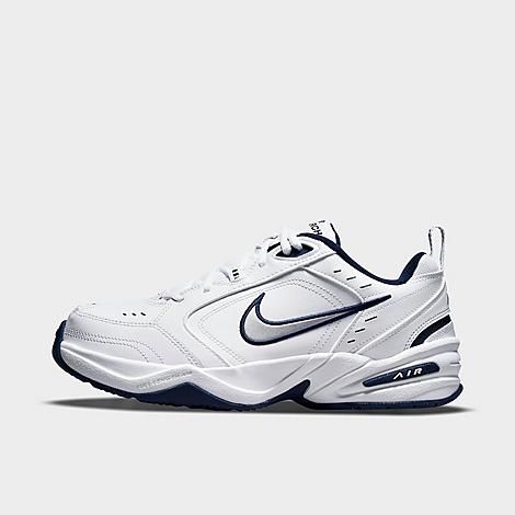 Men's Air Monarch IV Casual Shoes (Wide Width 4E) in WHITE/METALLIC SILVE