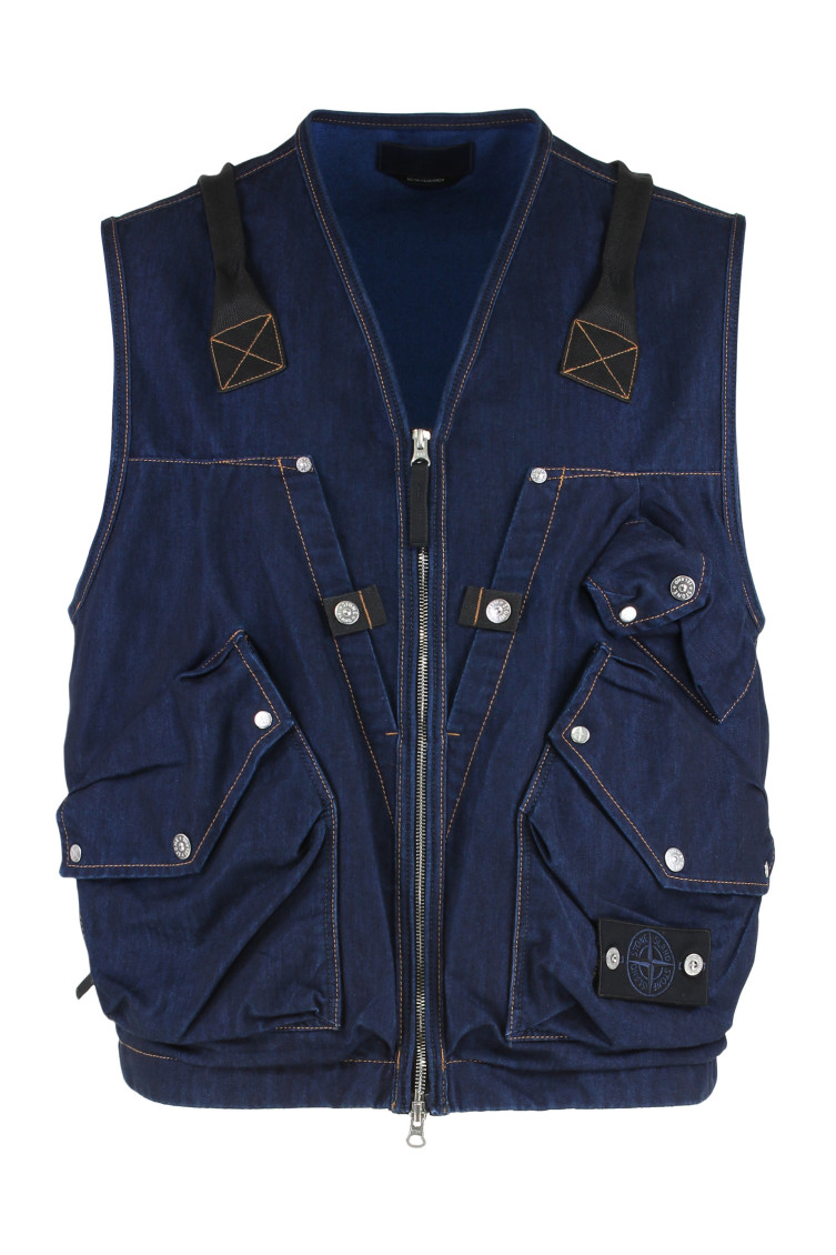 Denim Research - Utility Gilet In Denim