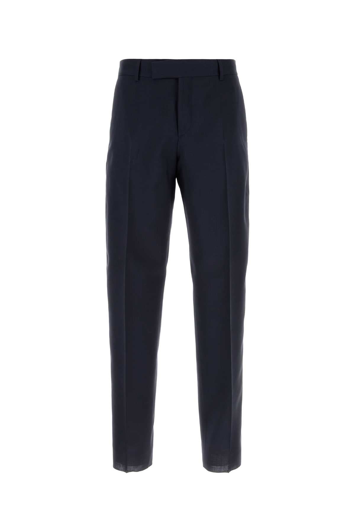 Wool Trousers — Navy