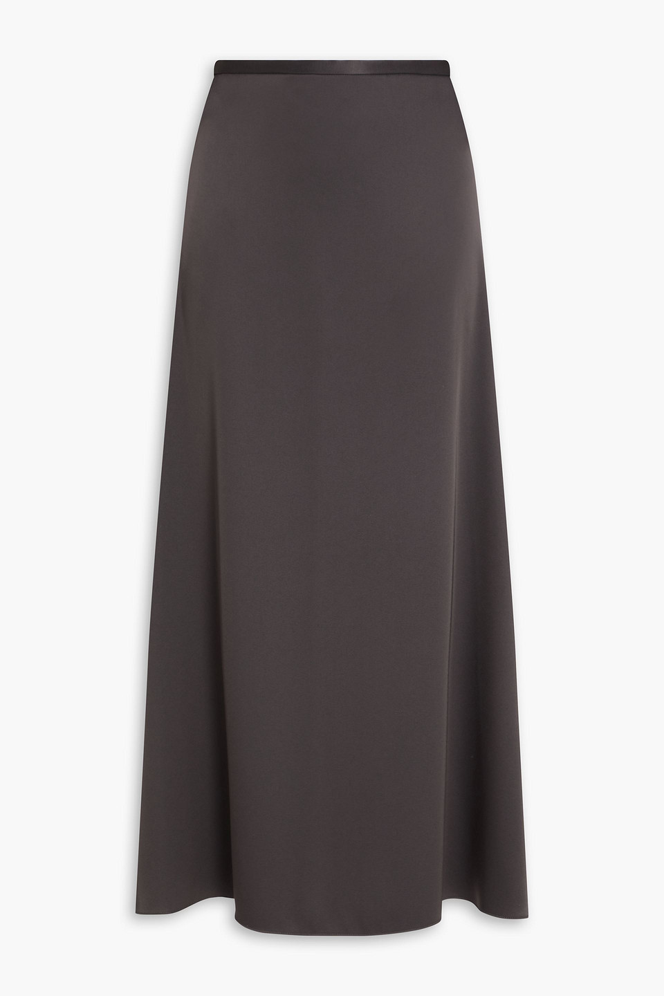 Satin maxi skirt - Gray - US 6