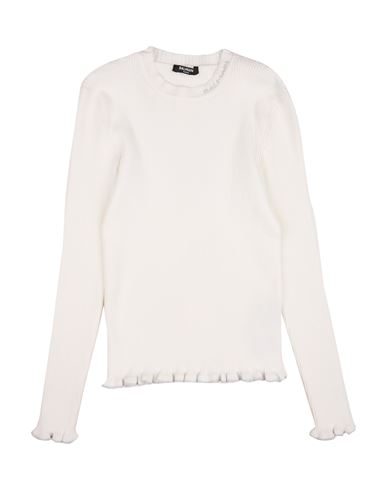 Kid Girl Sweater White Size 13 Viscose, Polyester, Metallic fiber, Polyamide