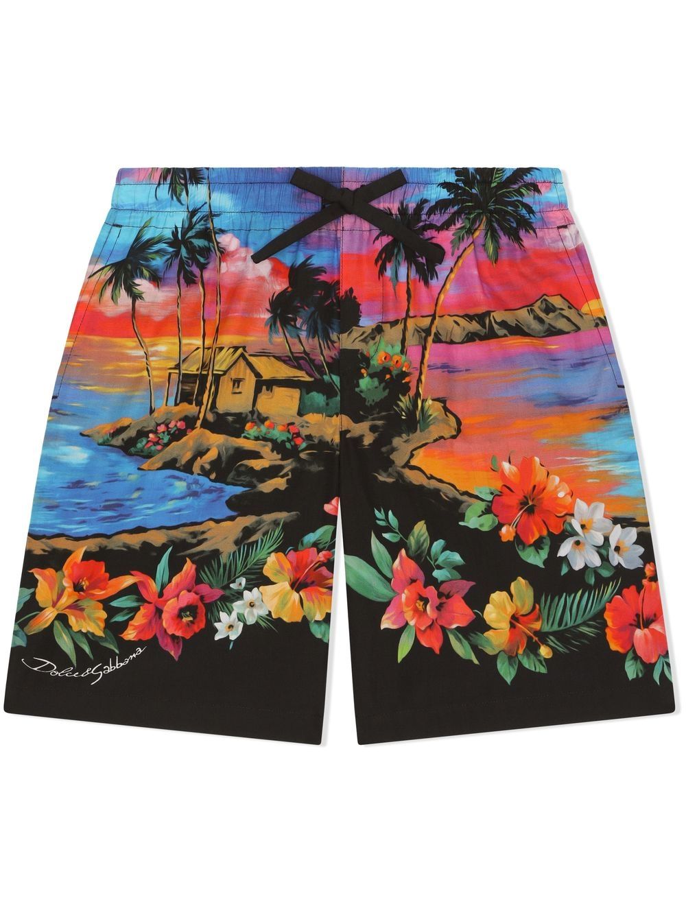 Sunset floral-print shorts - Multicolour