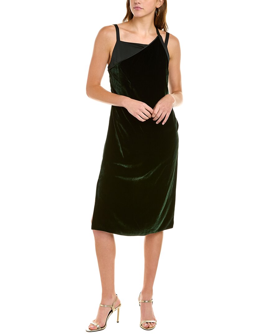 Velvet Silk-Blend Slip Dress
