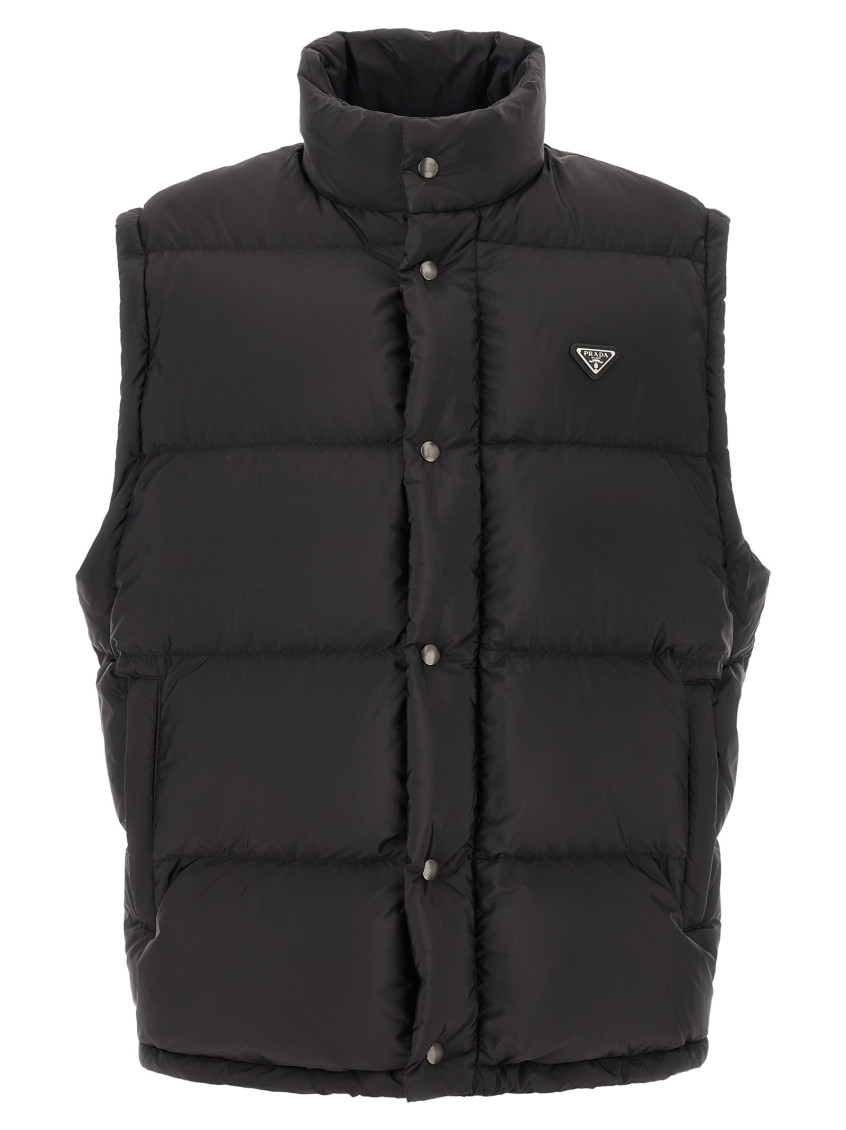 Prada - padded jacket high collar elasticated cuff