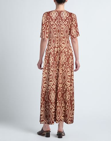 Niū Woman Maxi dress Brown Size L Cotton