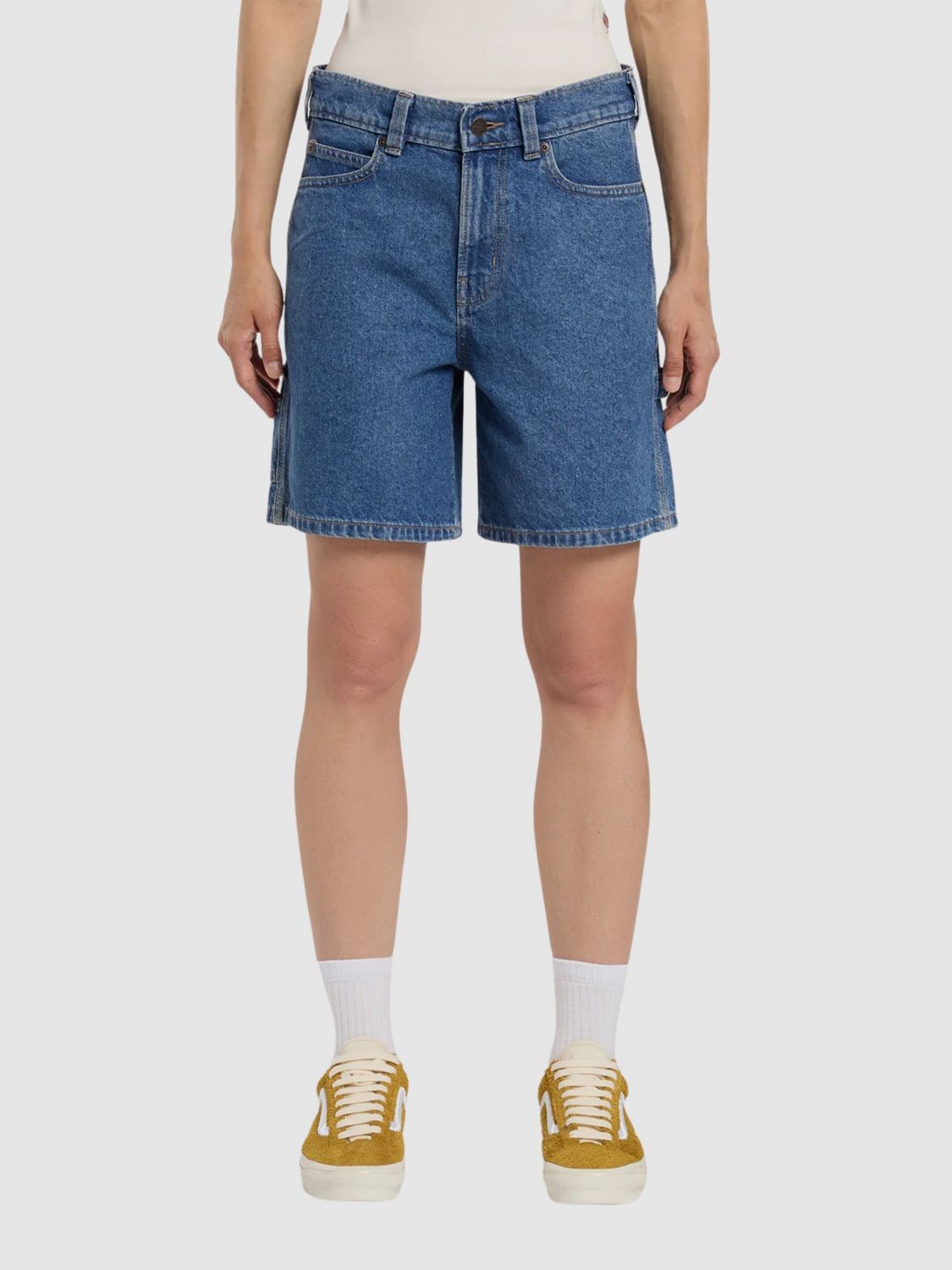 Shorts Woman color Denim