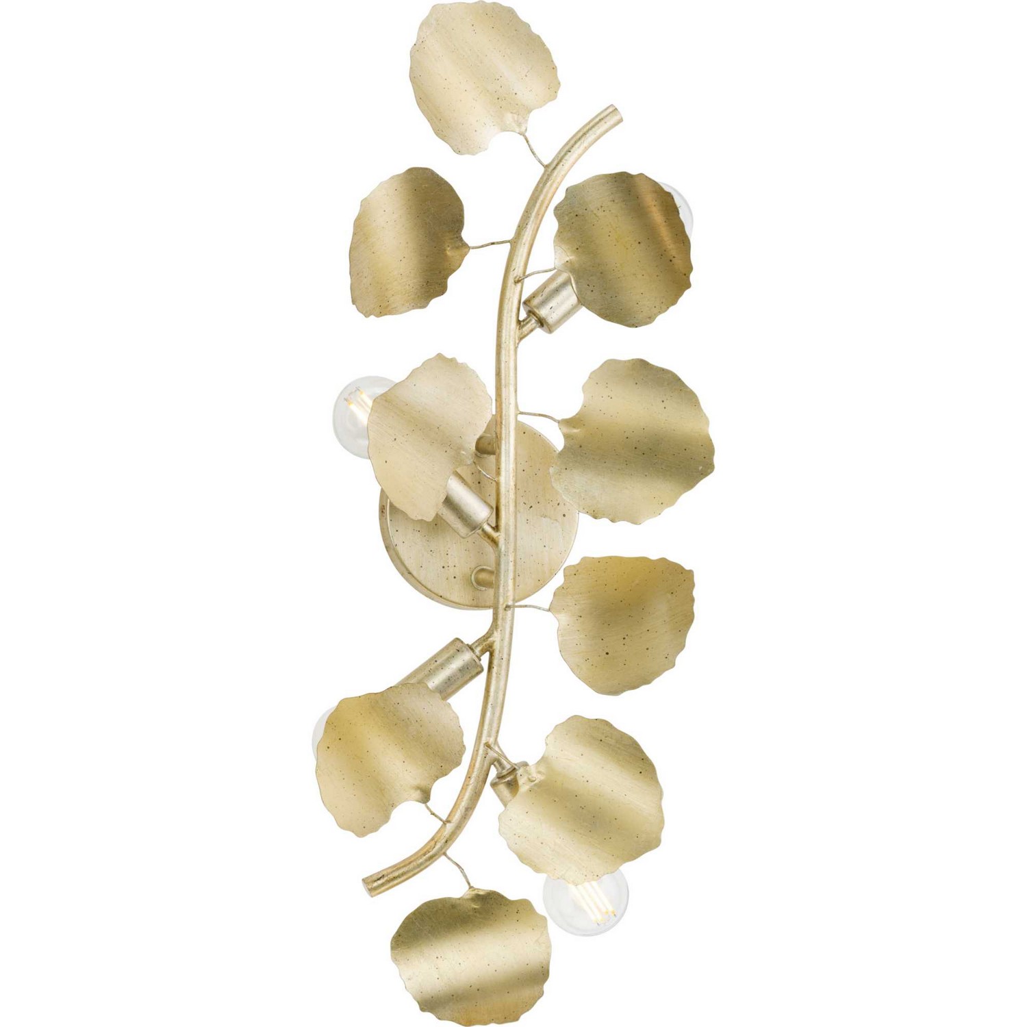 Gilded Silver Four Light Wall Bracket from the Laurel Collection
