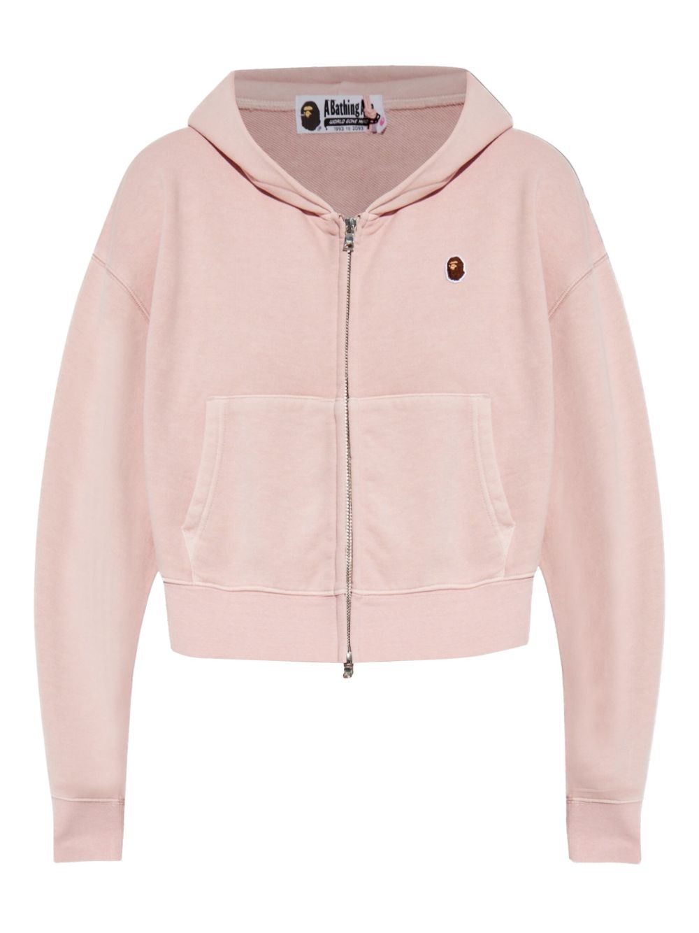 A BATHING APE® logo zip-up hoodie - Pink