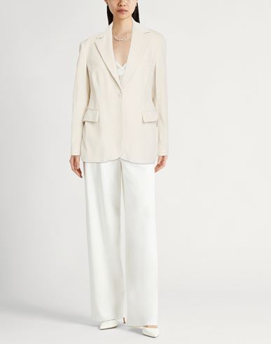 Woman Blazer Ivory Size 4 Cotton