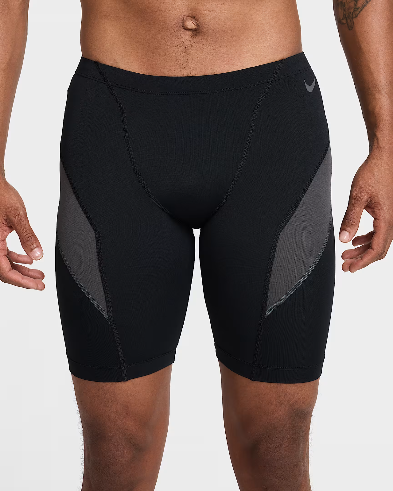 HydraStrong Jammer SwimSuit Men's Black Gray Colorblock Pull-On SRT512