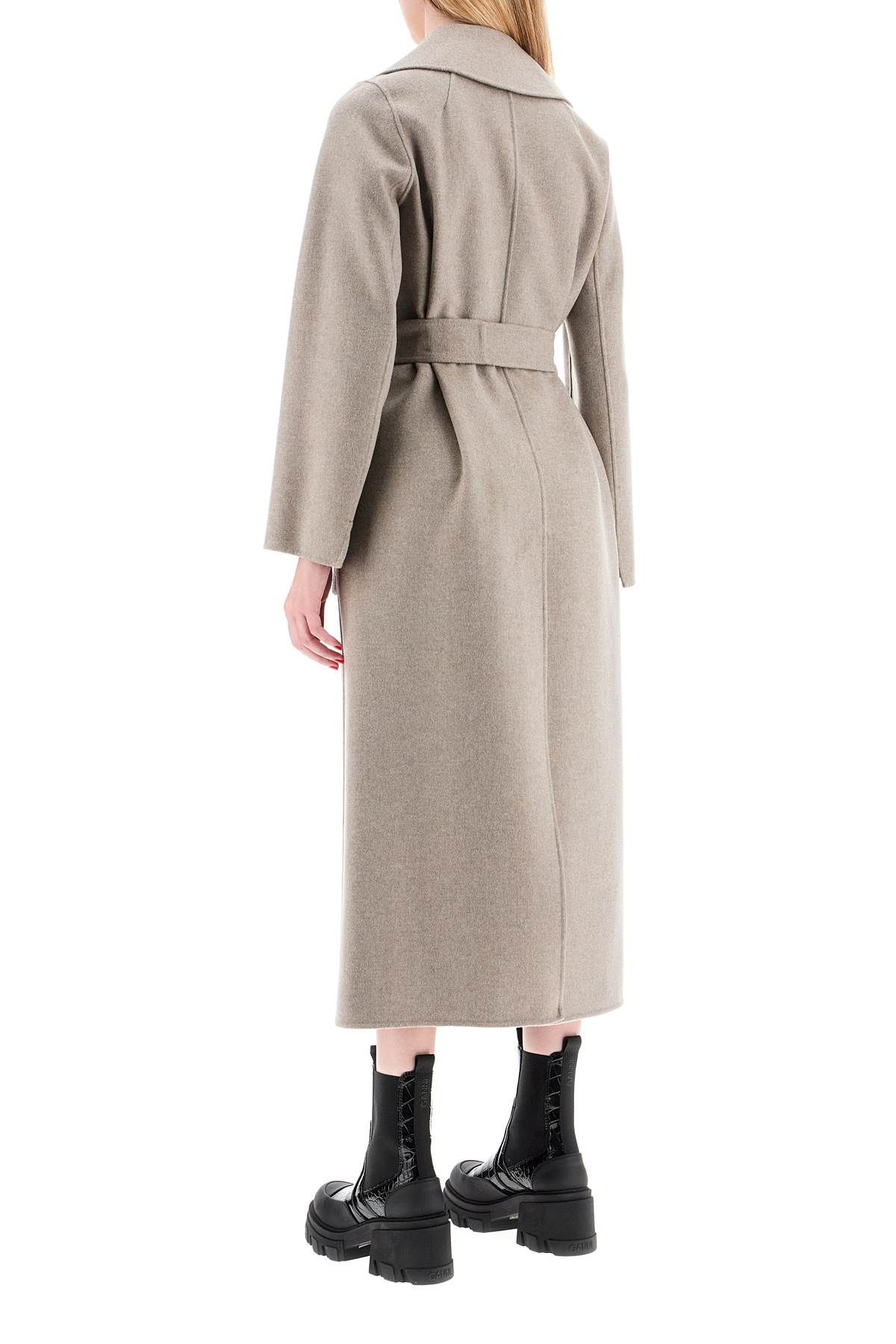 Poldo wrap coat in virgin wool