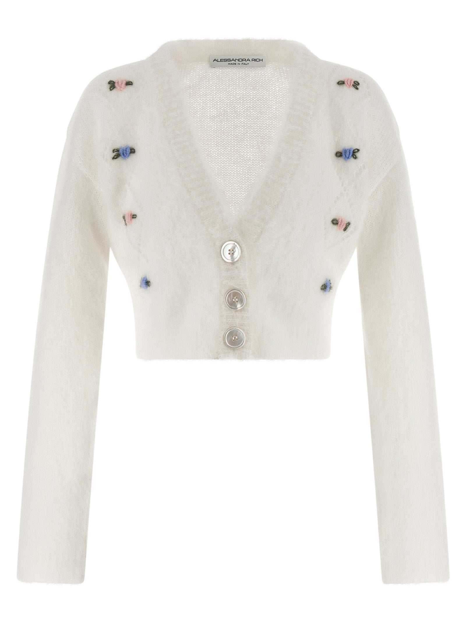Carded Mohair Cardigan