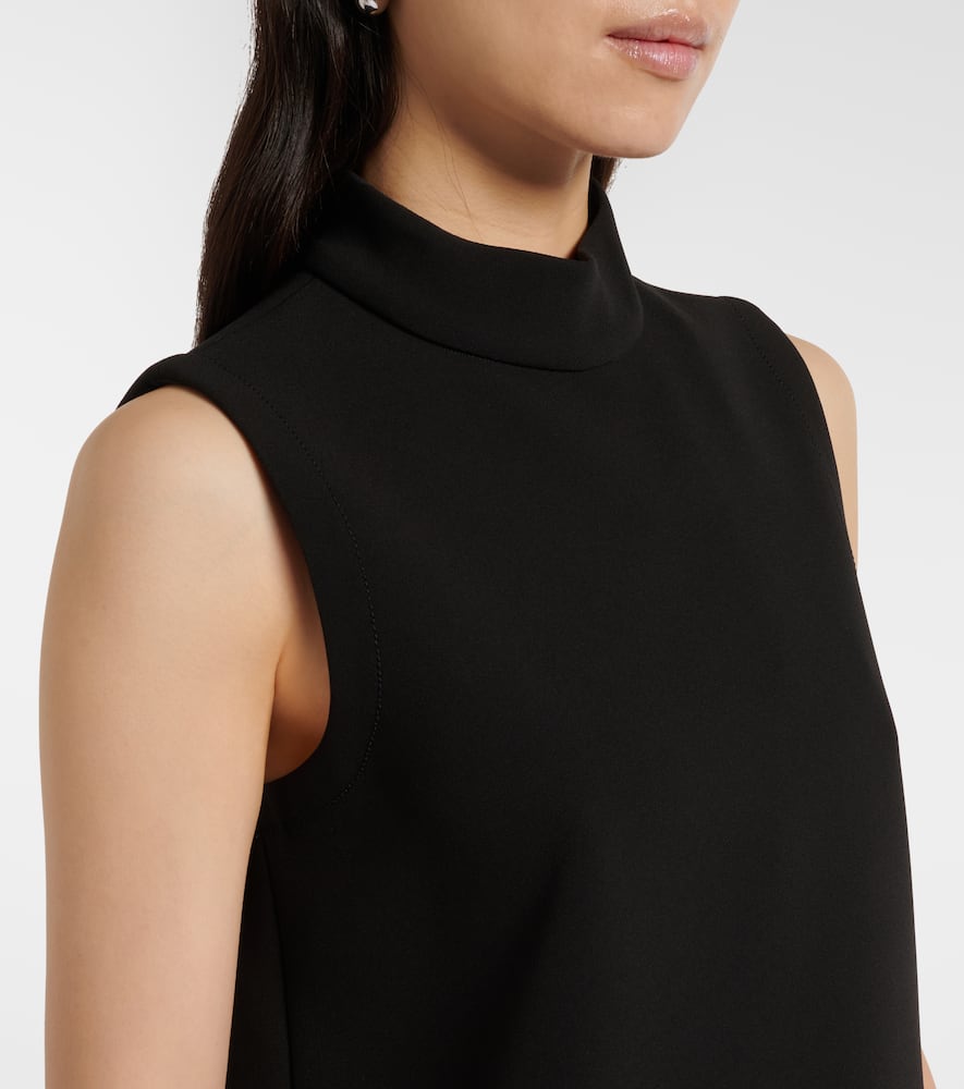 Feather-trimmed top