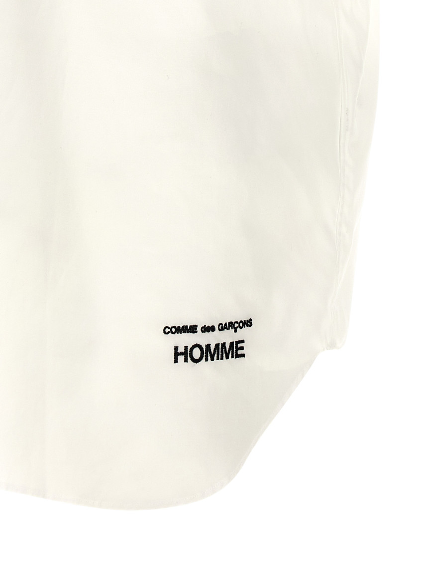 White Logo embroidery shirt
