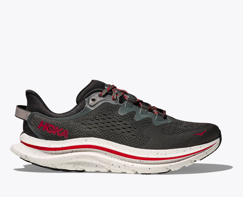 HOKA Men's Kawana 2 Shoes in Asphalt Grey/Carbon Black