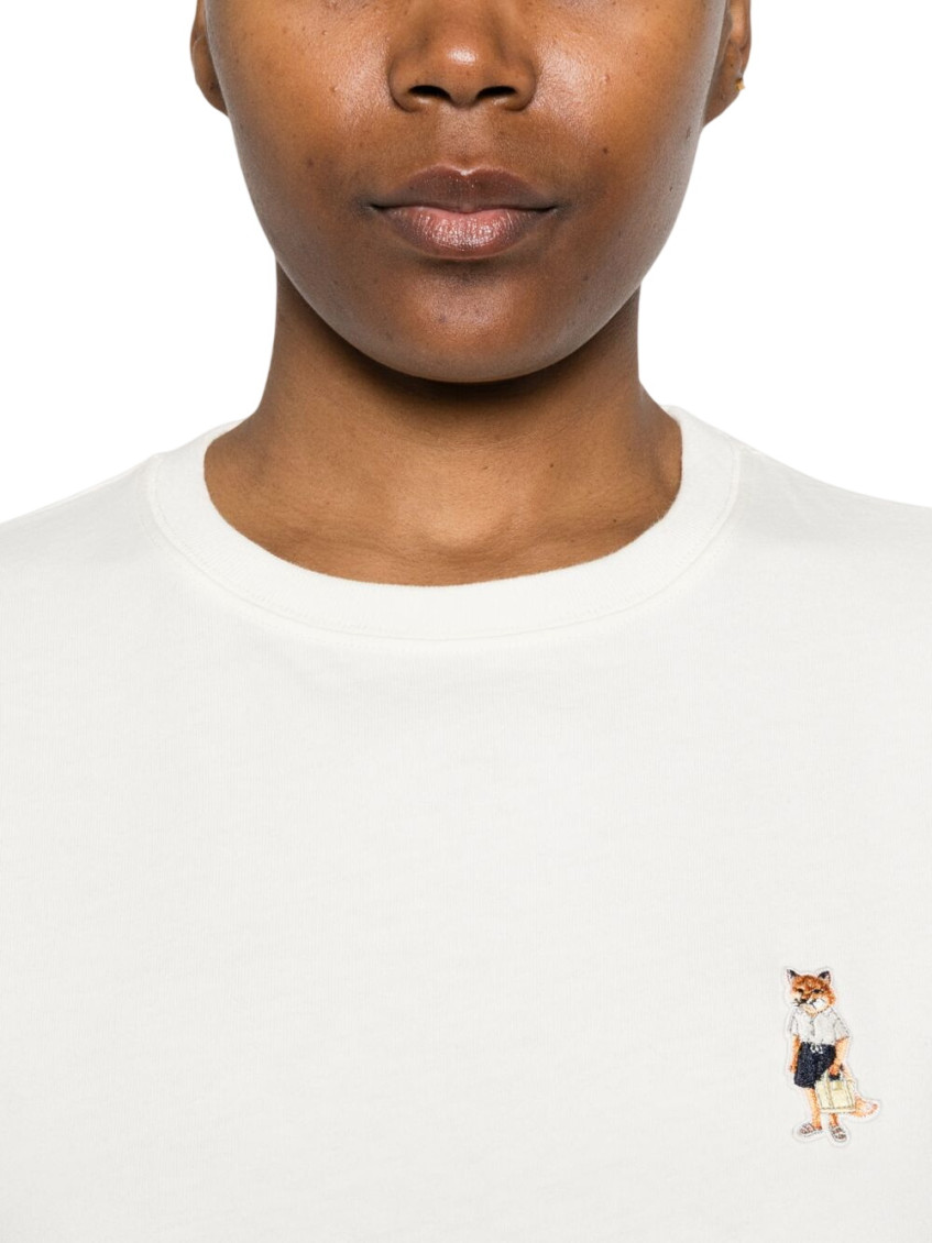 Maison Kitsuné - fox motif cotton t shirt short sleeve