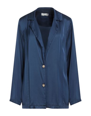 Woman Blazer Blue Size S Viscose