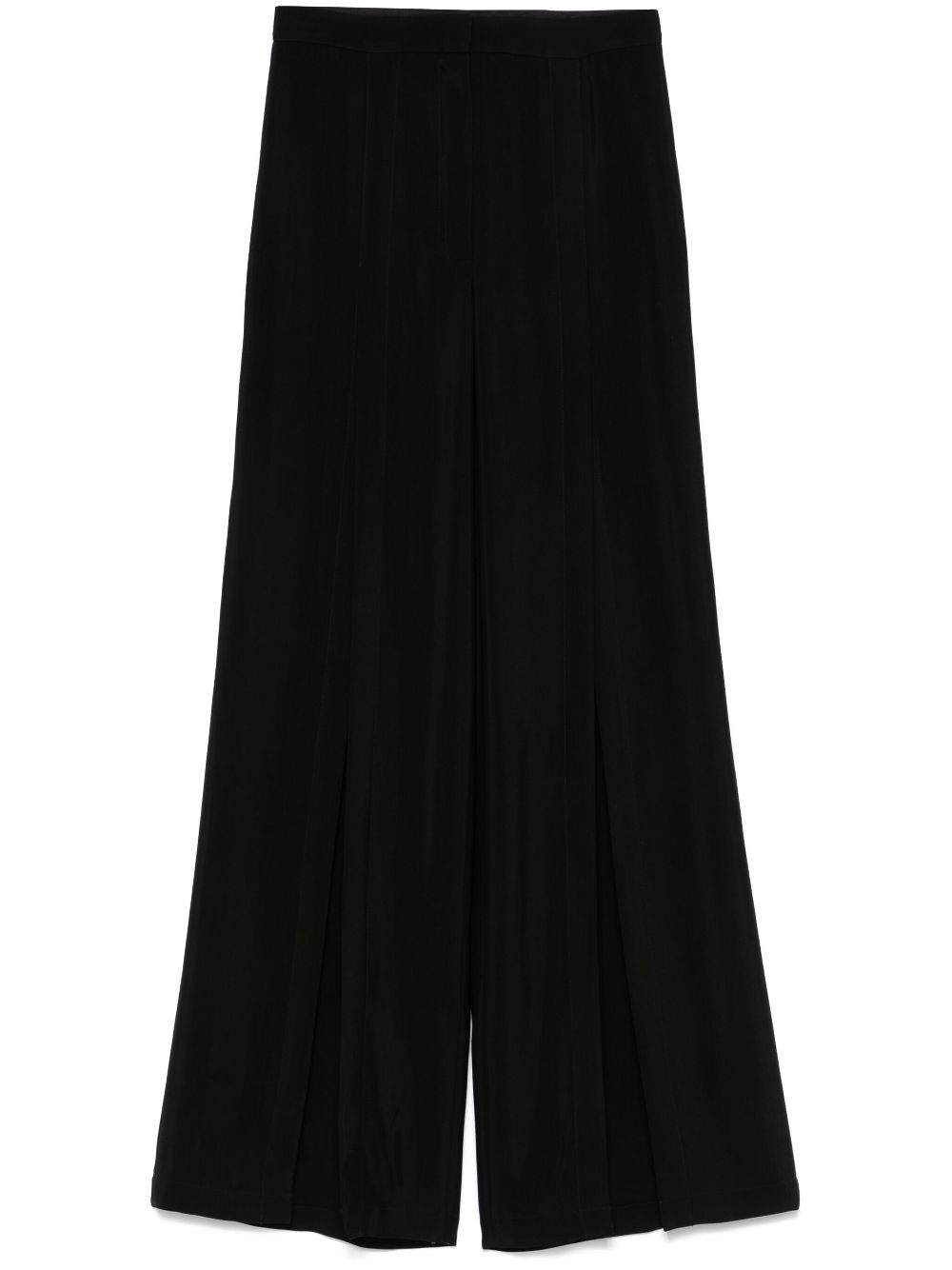 Buckled wide-leg trousers - Black