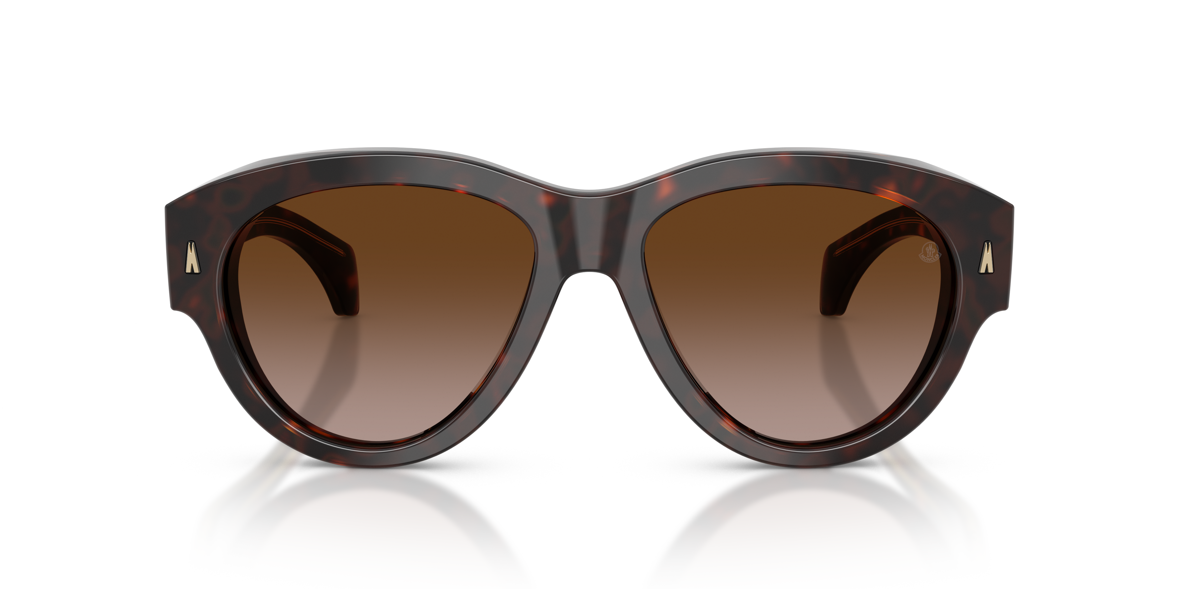 Moncler Unisex Moncler ME6016U CHICANE 300213 Gafas de sol Acetato Tortuga Marrón Piloto Normal Matizado