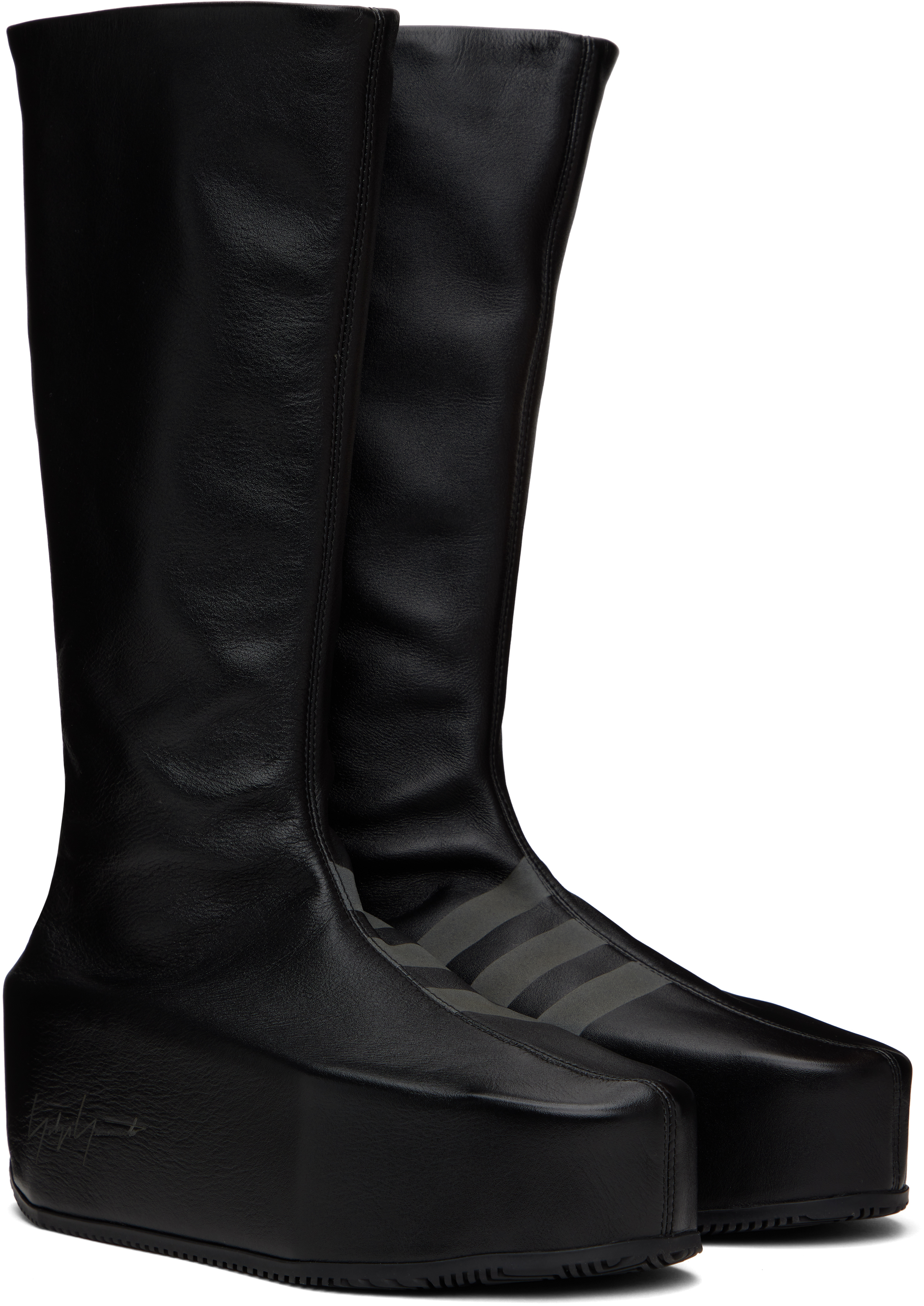 Y-3 Black Kyasu Overboot Tall Boots