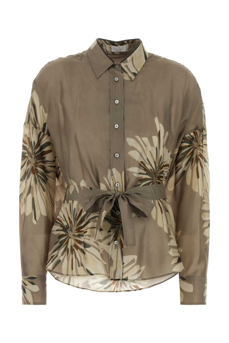 Silk Shirt With Belt