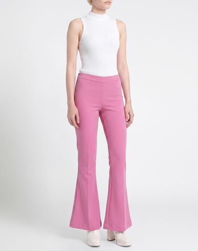 Woman Pants Pink Size 4 Viscose, Polyester, Elastane