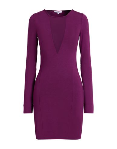 Woman Mini dress Plum Size 2 Viscose, Elastane, Polyester